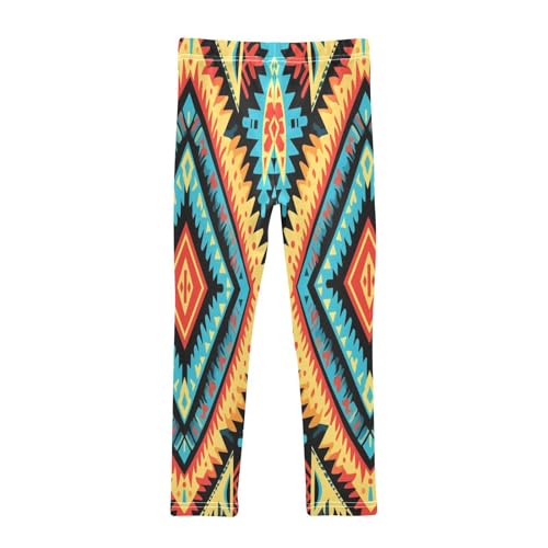 Toddler Girls Leggings Printed Yoga Pants Leggings Bohemia Blue Stripe for Kids2