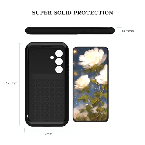 Coque Samsung S25 Plus verre trempé et coque hybride noire - 2