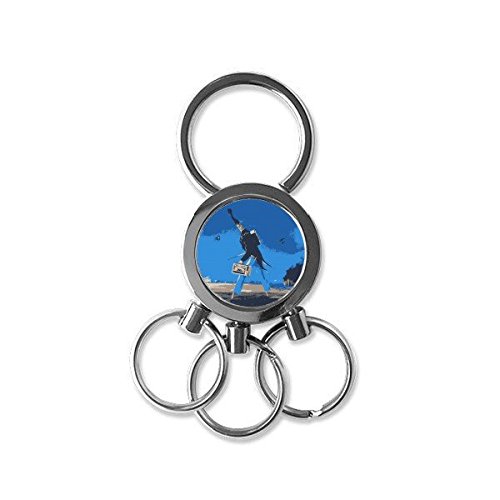Porte-clés dessin animé bleu idéal pour retrouver vos clés dans le sac