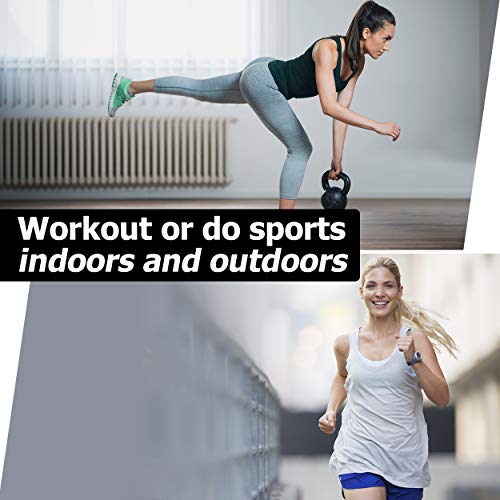 BollyQueena Workout Tank Tops for Women, Summer Racerback Athletic Sports Seamless Long Shirts Jogging Tops Plus Size 2 Packs, Blue