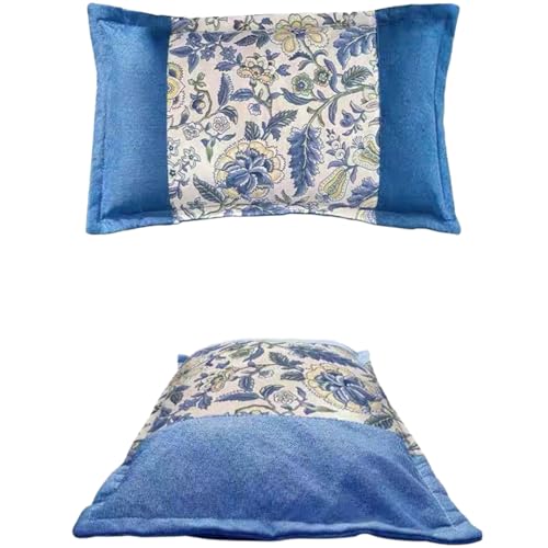 Almohada de espuma de memoria gris oblonga miniatura 6
