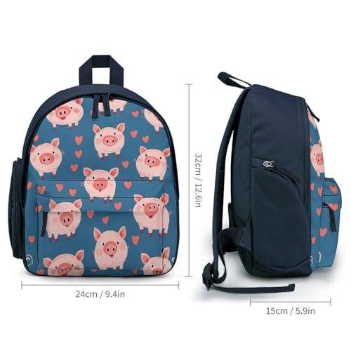 Cute Pigs Pattern Cute Backpack Small Daily Daypack Travel Shoulder Bag with Adjustable Strap Graphic Print2
