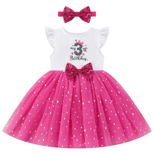 Robe en tulle anniversaire bébé fille confortable qui ne gratte pas pour fête