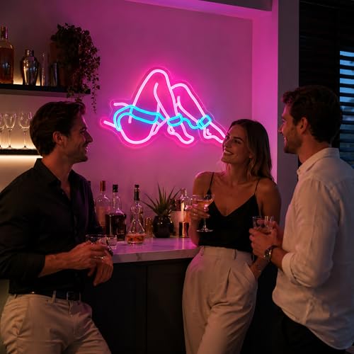 Image of Lady Neon Sign for Wall Decor Led Neon Lights Signs