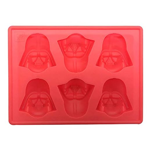 1 pieza de molde para hornear de Star Wars adecuado de silicona Darth Vader bandeja de cubitos de hielo molde para galletas de chocolate