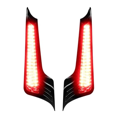 FACAILAHA Smoked Fasica Panel Insert LED Tail Lights Motorcycle Brake Taillights Integrated Turn Signals for Harley Touring Road Glide Street Glide Road King Special Cover