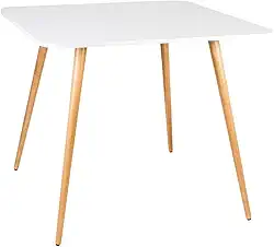 Mesa de Jantar Quadrada Mdf 90cm Sofia Cozinha