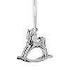Waterford silver rocking horse ornament  urban country home decor