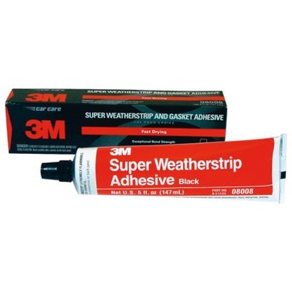 3M Black Weatherstrip & Gasket Adhesive 5 fl oz No. 08008
