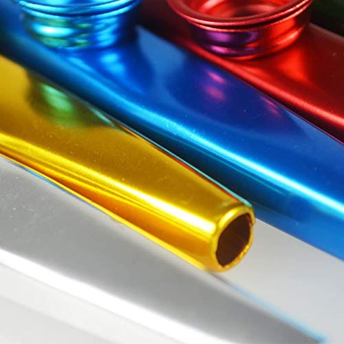 NouveLife Lot de 6 Kazoo Métal en Alliage d’Aluminium Longueur de 12cm avec Membrane pour Accompagnement de Guitare ou d… - Les Beatles, Paul McCartney, John Lennon, RIngo Starr, George Harrison NouveLife Lot de 6 Kazoo Métal en Alliage d'Aluminium Longueur de 12cm avec Membrane pour Accompagnement de Guitare ou d… – Image 4