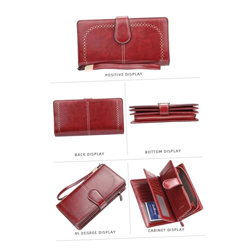 Large Women Wallets Name Engraving Hollow Out Long Wallet PU Leather Card Holder Wallet For Women3