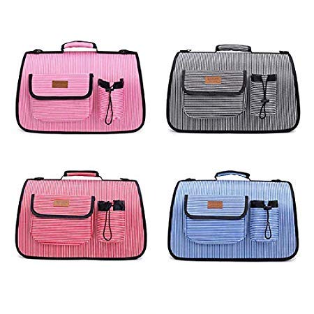 emily pets Barrel Printed Pet Cat Dog Puppy Breathable Carrier Bag with Pocket for Traveling Hiking Camping (Multicolour, Large)