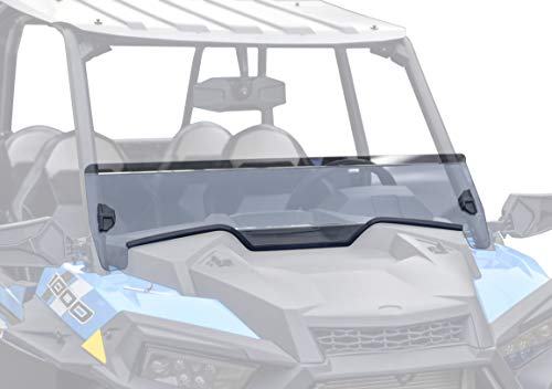 Clear Mid Half Windshield for RZR XP 1000, SAUTVS Lightly Dustproof Durable Hard Coat Poly Vented Mid Windshield for Polaris RZR XP 1000 Turbo XP 4 2019-2023 Accessories (1PCS)