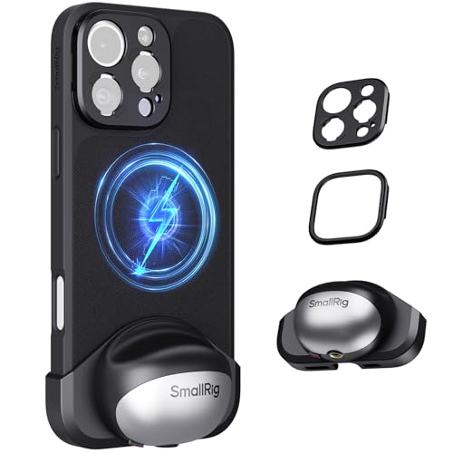 SMALLRIG FilMov Handyhüllen-Set für iPhone 16 Pro, leichte Fotohülle mit T-Mount-Objektivrückplatte/Capture Grip, Unterstützung für MagSafe, kompatibel mit Handyobjektiven und Filtern – 4988