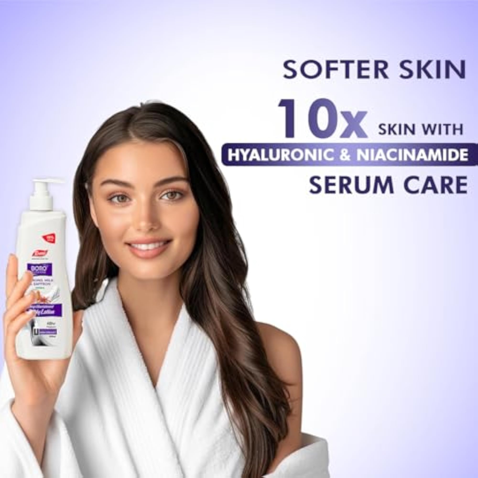 Almond, Milk and Saffron Herbal Moisturizing Body Lotion, 450ml