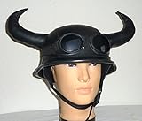 Chopper Funhelm mit Hörnern asia design Funhelm shopperhelm Bikerhelm Oldtimer inkl Brille (L)