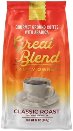 Amazon.com : Great Blend Organic Medium Roast Gourmet Ground Coffee ...