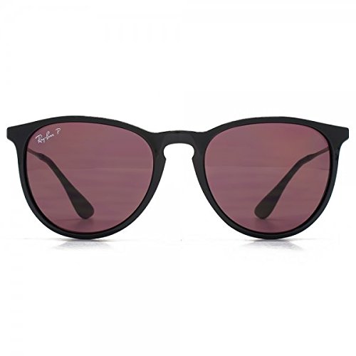 Ray-Ban RB4171 Erika Polarized Sunglasses Shiny Black w/Crystal Purple (601/5Q) 4171 6015Q 54mm Authentic3