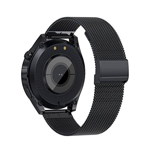 Suinsist Black Stainless Steel Strap Made Of Premium Mesh Woven Stainless Steel With Fine Polish, Resist Daily Wearing And Tearing, Watch Strap Width 20Mm,Thickness 1.8Mm Approx. #TOP4