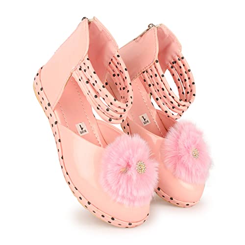 NF. KIDS Glossy Casual Girls Zip Comfortable & Fashionable Fancy Sandals For 2 to 10 Years Age Group
