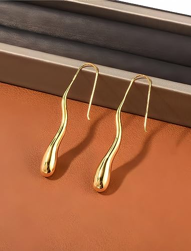 14k Gold Plated Teardrop Earrings Hypoallergenic Stylish and Versatile Jewelry for Every Occasion3