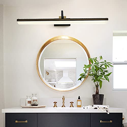 Luz frontal de espejo LED para el tocador de baño moderno y funcional 4