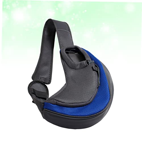 Mipcase 2 Pçs De Ombro De Gatos Poliéster Tamanho Único Azul Pet Cross-Body Bolsa De Viagem Pequena