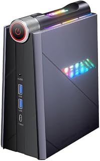 ACEMAGIC AD08 Mini PC [3 tryby regulacji], Intel i9-11900H (8C/16T, do 4,9 GHz), 16 GB DDR4 512 GB NVME SSD mini komputer z Win11 Pro | WiFi 6 | BT 5.2 | 4K UHD | RGB DDR | Typ-C