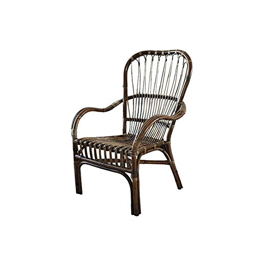 BBSYHUMM Outdoor Leisure Rattan Chair, Modern Minimalist Courtyard, Balcony Wrought Iron Furniture/Outdoor Coffee Chair (Size : C 65x70x95cm)