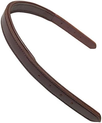212 Main Padded Leather Halter Crown Strap Brown