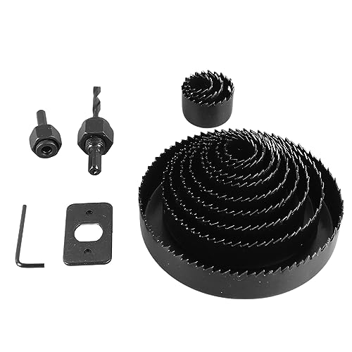 Set de 16 sierras de vaso de acero carbono para madera miniatura 2