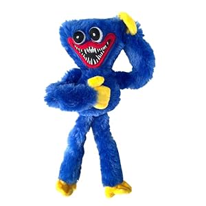 XEANCO Huggy Wuggy Plush Toy Blue, Poppy Playtime Soft Stuffed Long Plush, Funny Cute Plush Toy Perfect for Girls, Boys…