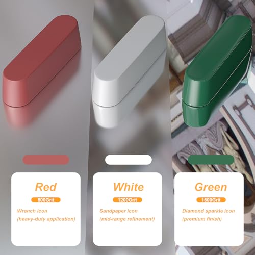 8 Stück Polierscheibe & Compound-Kit – 5 dicke Arbor-Puffing-Räder 115mm x 22 mm + 3 Polierungsmittel – Filzklappenscheibe für Winkelschleifer – Multi-Surface-Puffing für Metall, Holz und Automobil