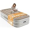 Sebor Air Mattress Twin with Built-in Pump 18″, Comfortable Self-Inflating Air Mattress with High-Speed Pump, Durable Blow Up Mattress Twin with Storage Bag for Guests, Camping, Travel