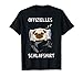 Offizielles Schlafshirt Mops Welpe Geschenk T-Shirt