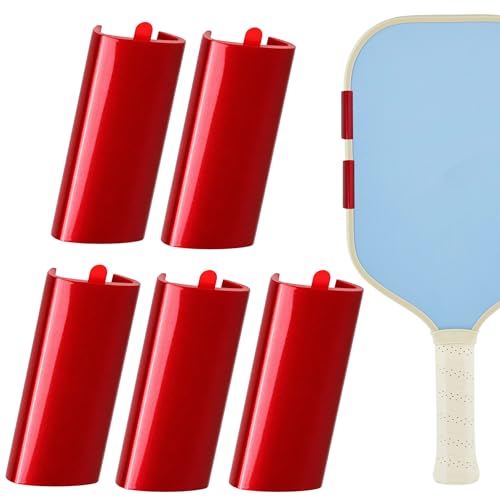 Image of 5pcs Pickleball Paddle Weight Clip Red for 16mm Paddles Thickness, 3-Gram Adjustable Tuning Clips Lead-Free, Edge Guard Protection Customize Power, Control & Sweet Spot Stable and Quiet Play