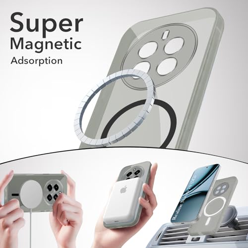 Image of Jkobi Lifetime Anti-Yellow MagSafe Compatible Clear Back Cover Case for Realme Narzo 70 5G (Sleek Hard Crystal | Shockproof and Camera Protection)