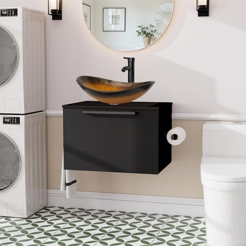 ZealWe Badmöbel-Set Waschtisch mit Unterschrank 60cm,...