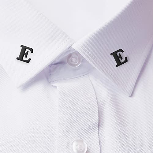 Image of HONEY BEAR Initial Alphabet Letter Lapel Pins Collar Badge Brooches for Mens /Womens Shirt Dress Decoration Black