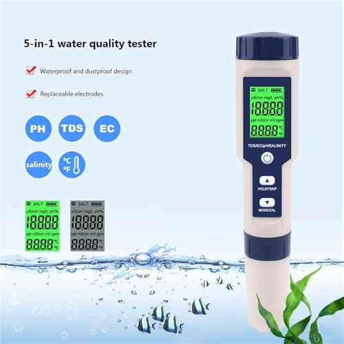 Testeur de qualité de l'eau 5 en 1 pour résoudre les problèmes d'algues et de pH - 3