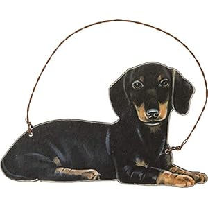 Primitives by Kathy Dachshund Hanging Ornament