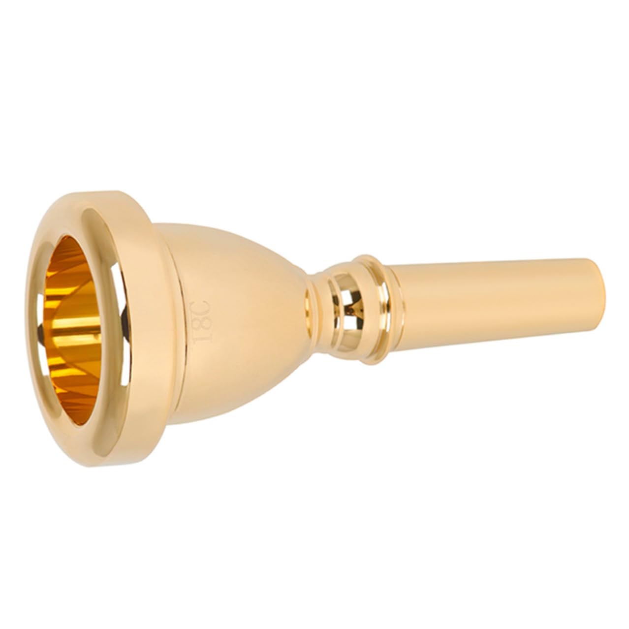 Tuba Mundstück für Blechblasinstrumente Gold Messing