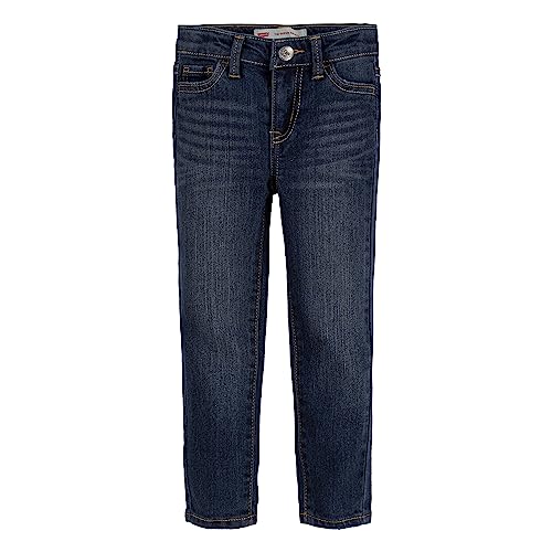 Levi's Girls' 710 Super Skinny Fit Jeans, Blue Asphalt, 2T