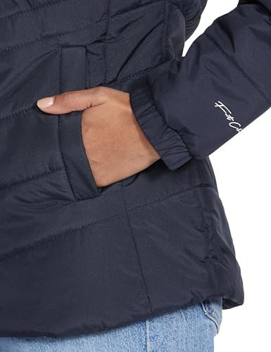 Image of Qube By Fort Collins Women's Medium-Length Bomber Jacket with Detachable Hood Stylish Winterwear for All-Day Comfort |Material: Nylon