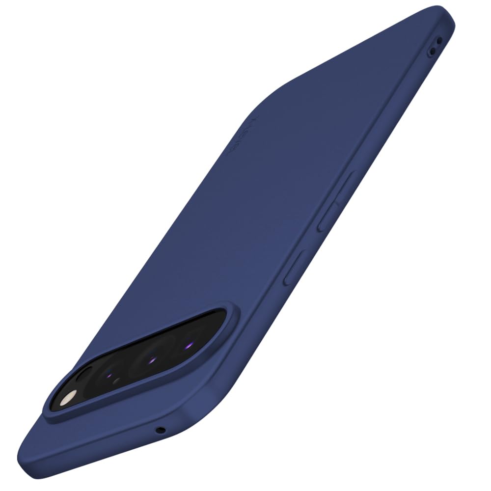 X-level Cover per Google Pixel 9 Pro, Custodia Protezione in Morbida Silicone TPU Ultra Sottile e Anti-Graffio Cover Ultra Slim per Pixel 9 Pro Anti Scivolo, Blu marino