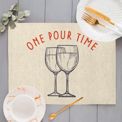 Sets de table en lin lavable grand format pour protéger et décorer votre table