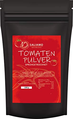 100g Tomatenpulver aus sonnengereiften frischen Tomaten - sprühgetrocknet - zum Kochen und Backen - färbt natürlich Lebensmittel Cover