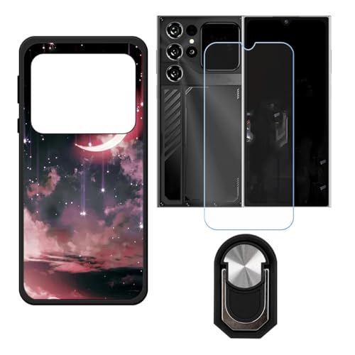 BMPNLSZ �K�p Oukitel C62 GT�p+HD�����K���X�ɓK�����ėpTPU�P�[�X�A�V���J�Q���P�[�X�o���p�[�ی�o�b�N�P�[�X-�ɓK����9�d�x�X�N���C�u�h�~�X�N���[���v���e�N�^(6,88") + ���O���\�Ŕėp�I��360�x��]�\�ȃX�e���g����