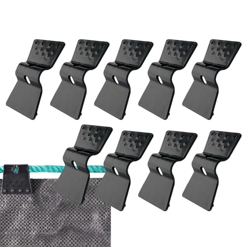 Pince de bâche, Pinces pour Tissu d'ombrage,Bâche Pare-Soleil en Forme de Papillon pour Serre | Fournitures d'ombrage de Jardin et Accessoires en Tissu de Filet, 10 pièces