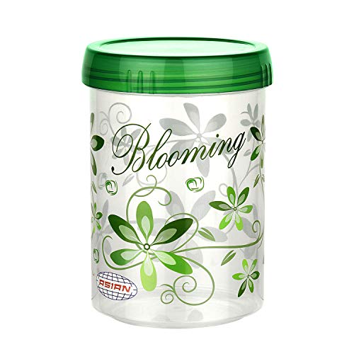 Image of ASIAN Plastowares Turn & Lock Storage Containers 1200ml,Set of 3 With Spoon, Assorted Color